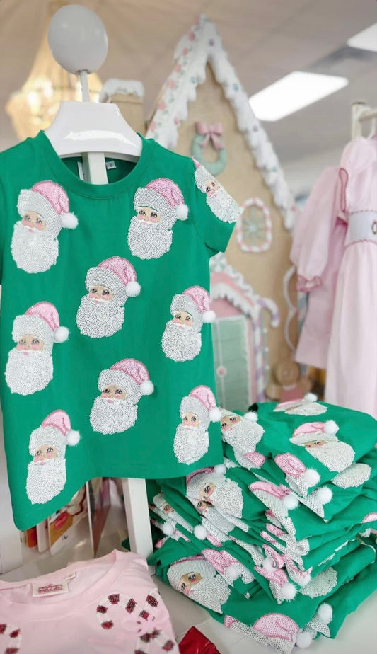 Pink Santa Tee