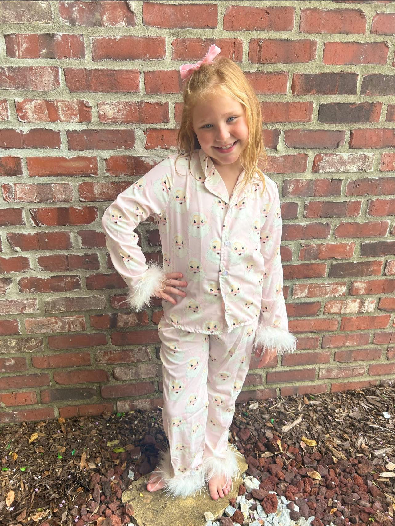 Boujee Christmas Feather PJ's