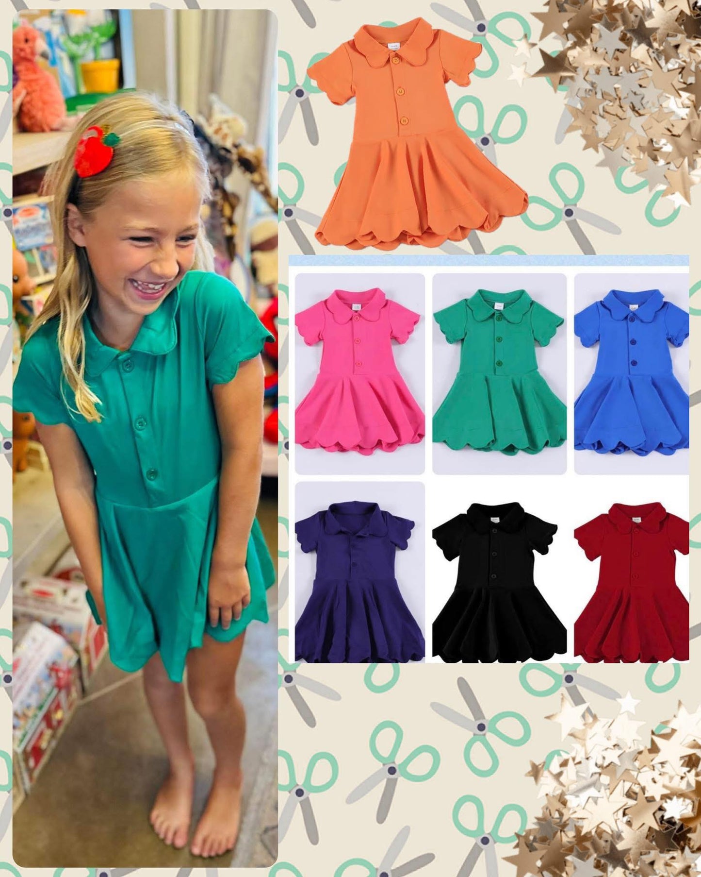 Scallop Dresses