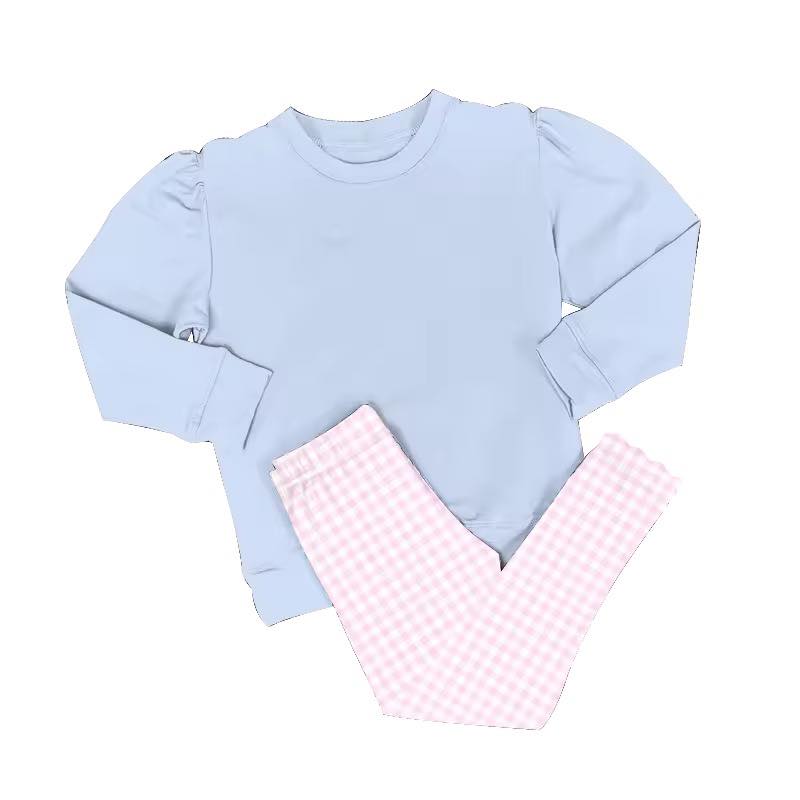 Gingham Scallop Legging Set