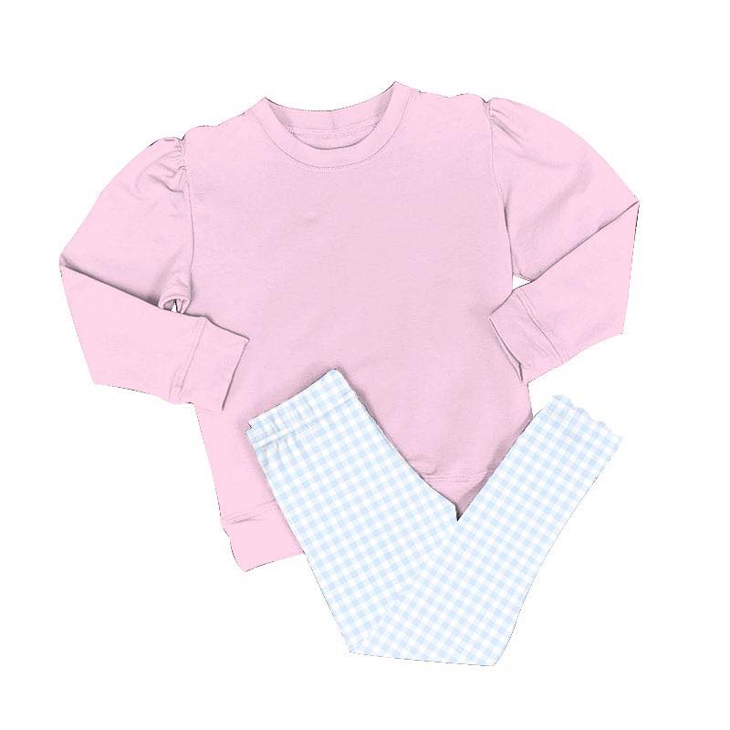 Gingham Scallop Legging Set
