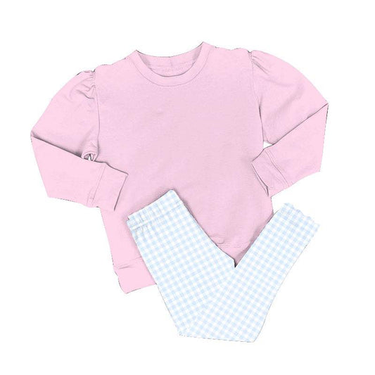 Gingham Scallop Legging Set
