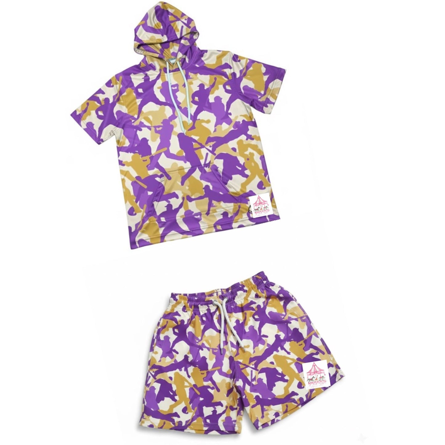 Purple + Gold Baseball