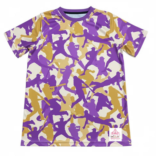Purple + Gold Baseball