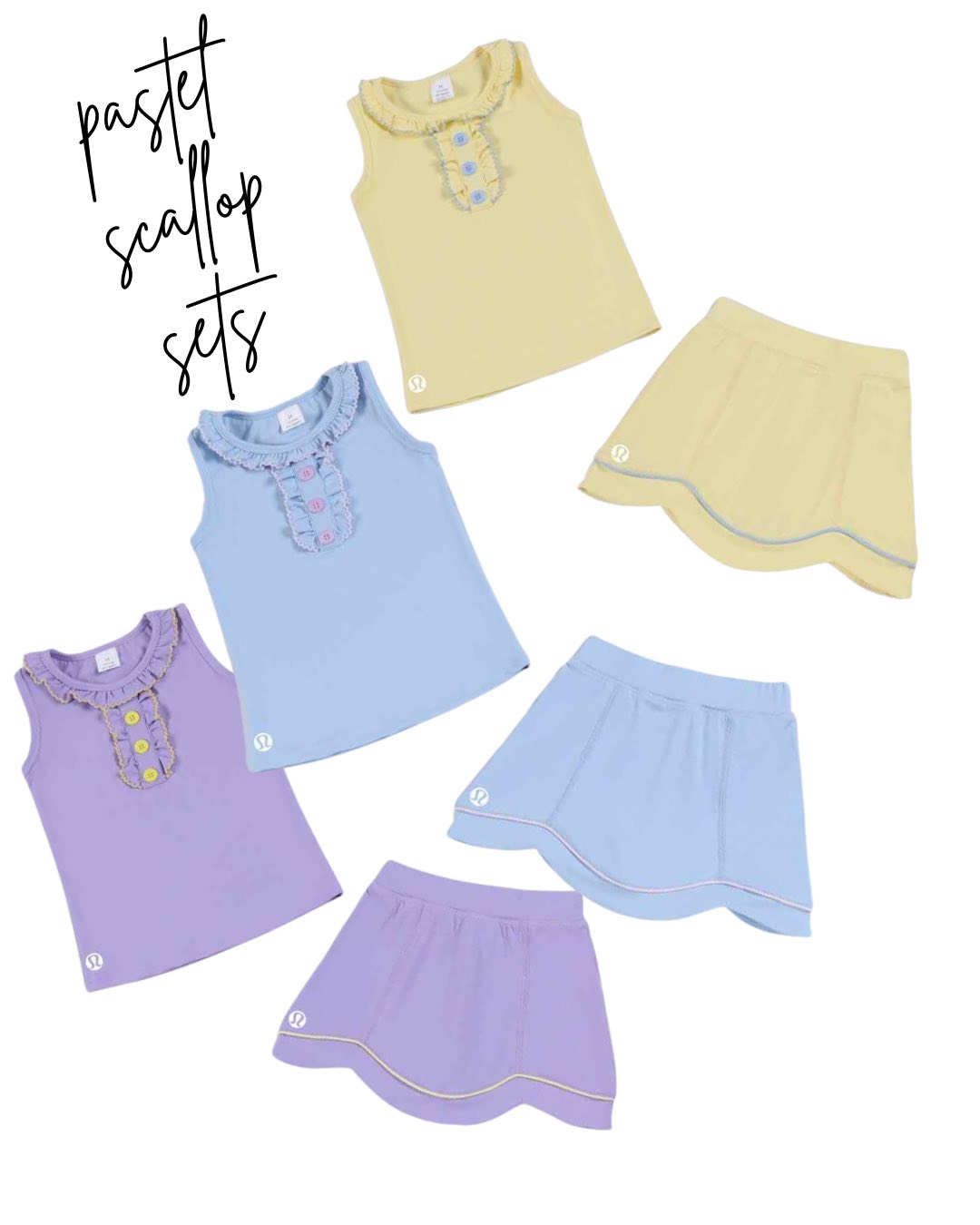 Pastel Scallop Sets