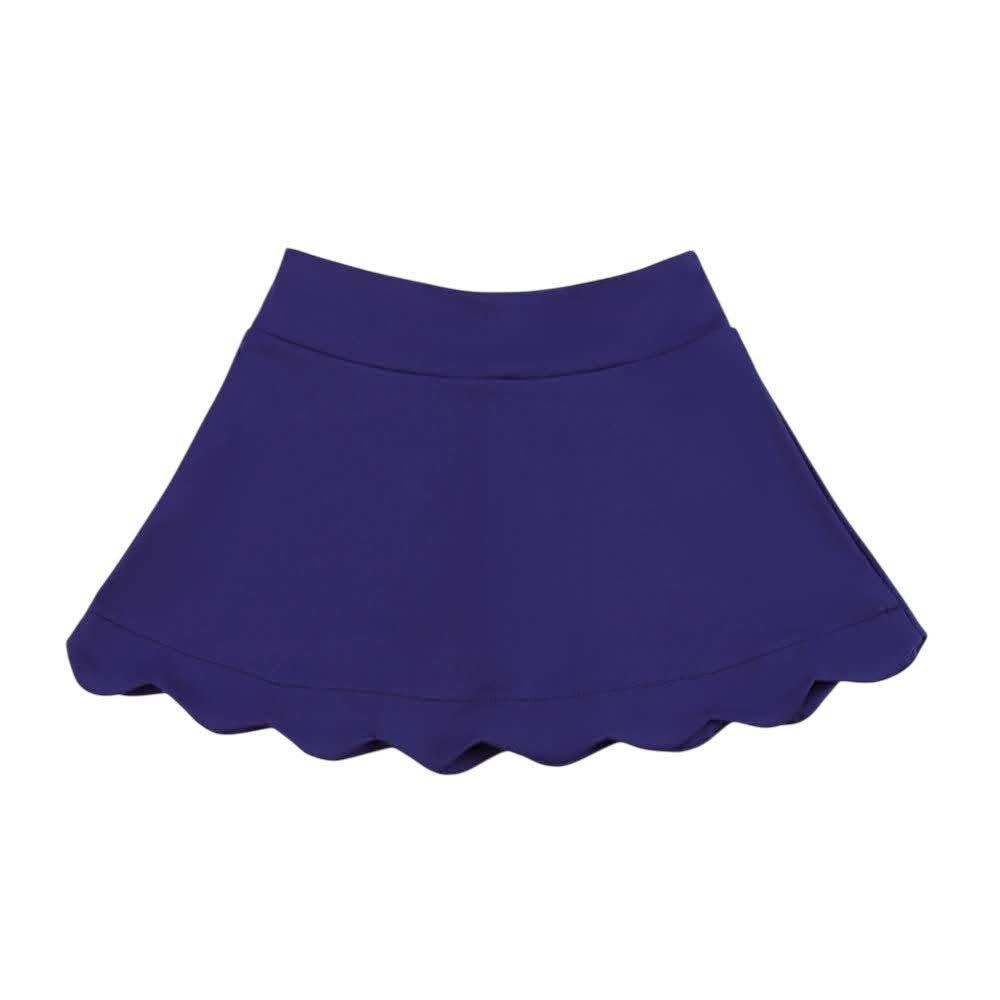 Navy Uniform Scallop Skort