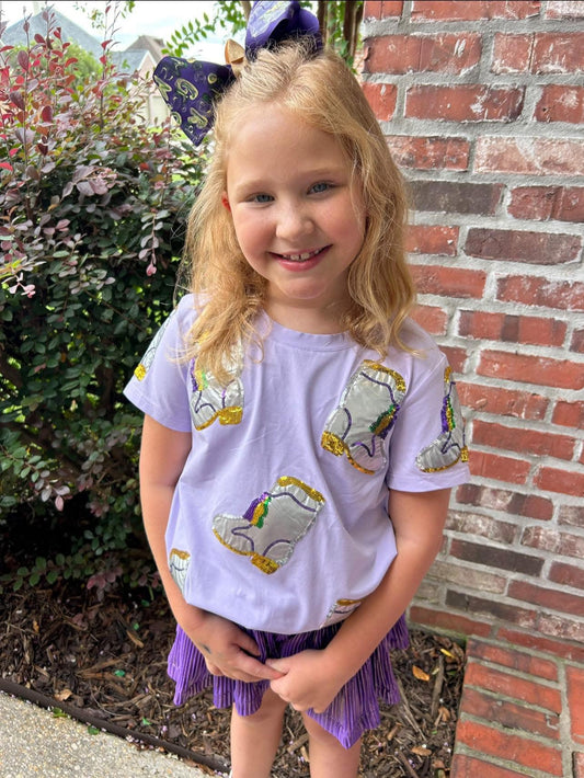 Mardi Gras Boots Tee