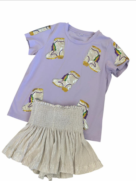 Mardi Gras Boots Tee