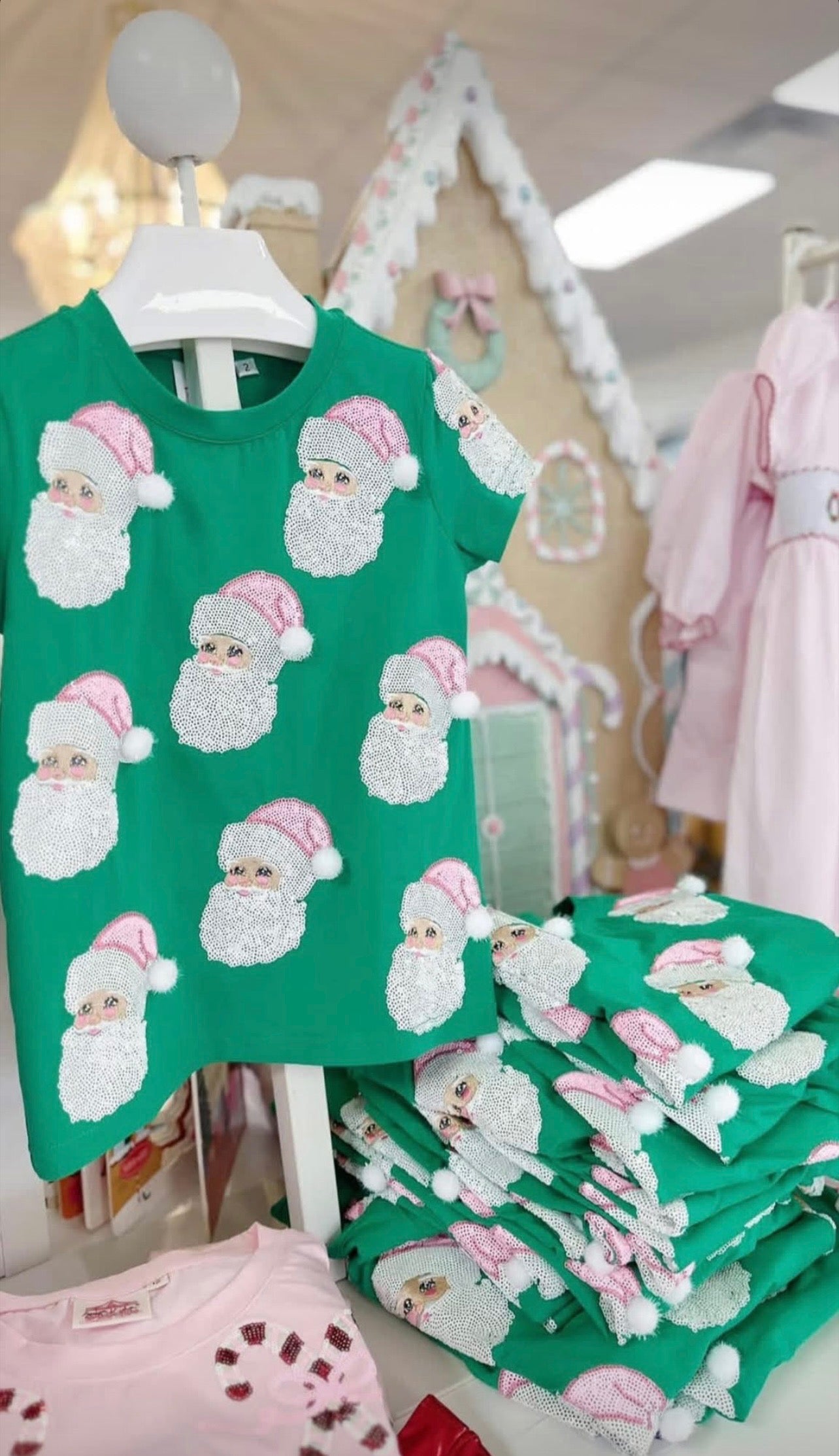 Pink Santa Tee